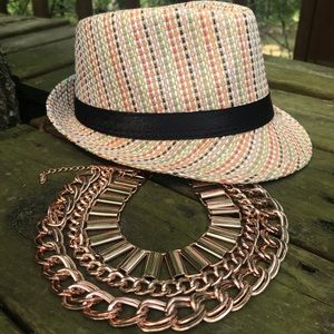 $35 Rose gold heavy shiny necklace